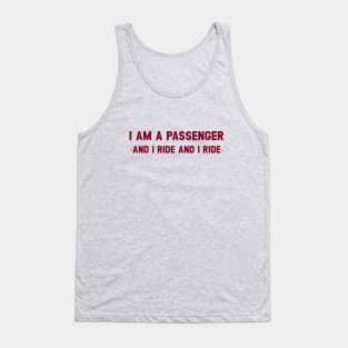 The Passenger, burgundy Tank Top